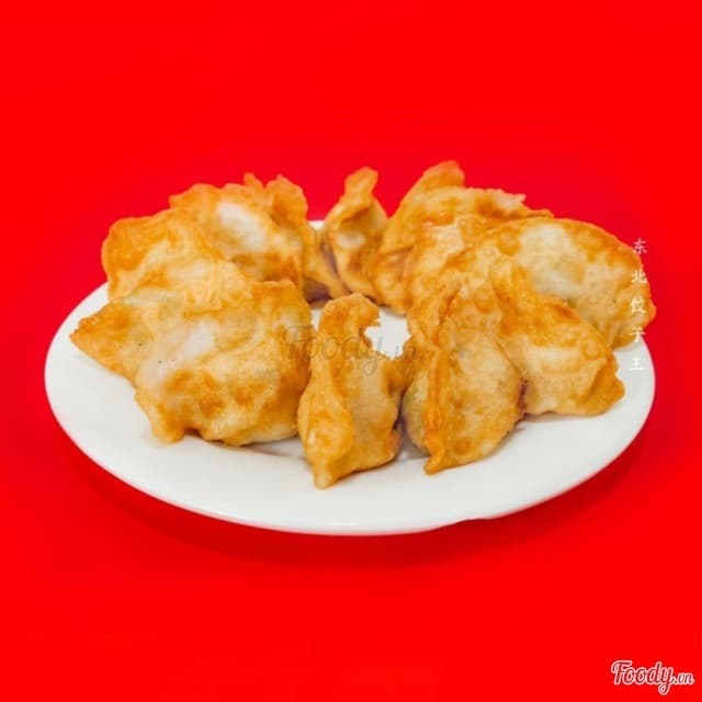 Sủi cảo heo hẹ chiên
